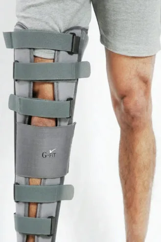 G-Fit Knee Immobilizer Brace with Adjustable Straps ,L- 14 Inches view 2